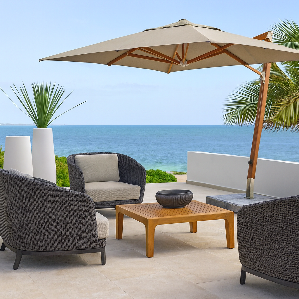 Outdoor HG Signature collection with modular seating and tables